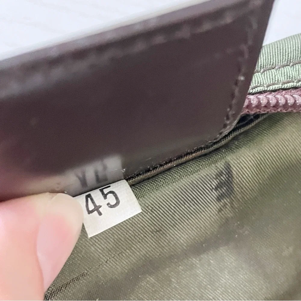 Prada brown nylon triangle logo crossbody bag - Picture 10 of 10